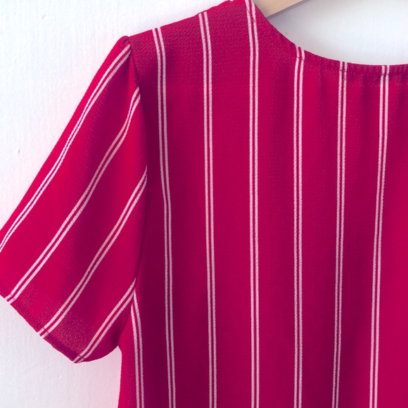 DONATED - Active USA striped button up top - Picture 5 of 7